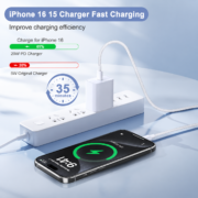 Premier Garde 20W USB-C CHAGER APPLE CHARGER WITH TYPE-C - LIGHTING - Image 2