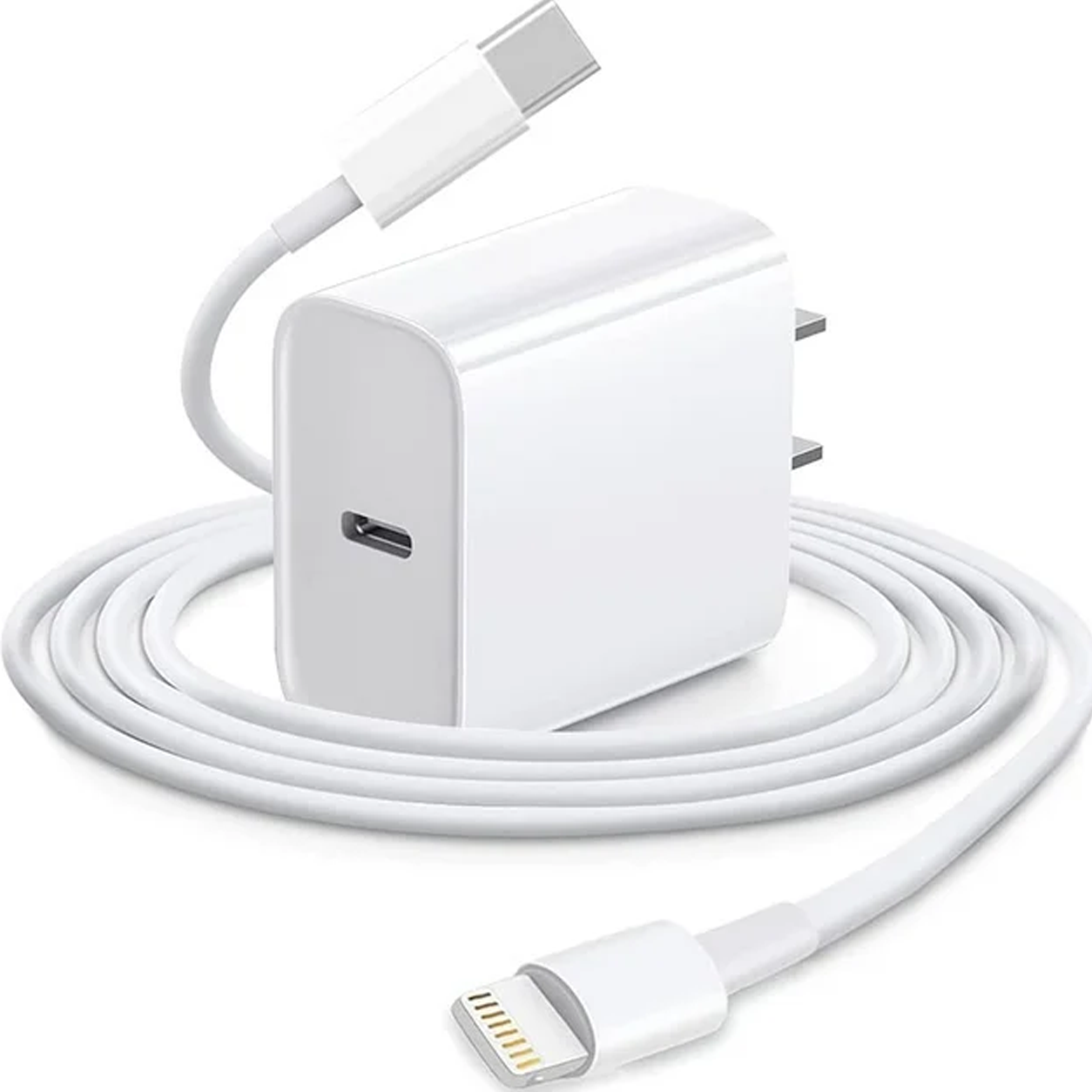 Premier Garde 20 W USB-C CHAGER APPLE CHARGER + 1M TYPE-C - LIGHTING Premier Garde 20W USB-C CHAGER APPLE CHARGER WITH TYPE-C - LIGHTING - Image 1