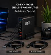 Premier Garde 200W MULTI PORT CHARGER WITH USB - TYPE-C CABLE - Image 4