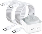 Premier Garde 35W DUEL USB APPLE CHARGER + 2 - WITH CABLE TYPE-C - TYPE-C - Image 4