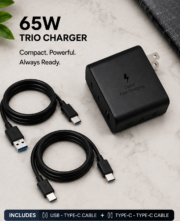Premier Garde 65 W TRIO CHRAGER WITH USB - TYPE-C CABLE - Image 3